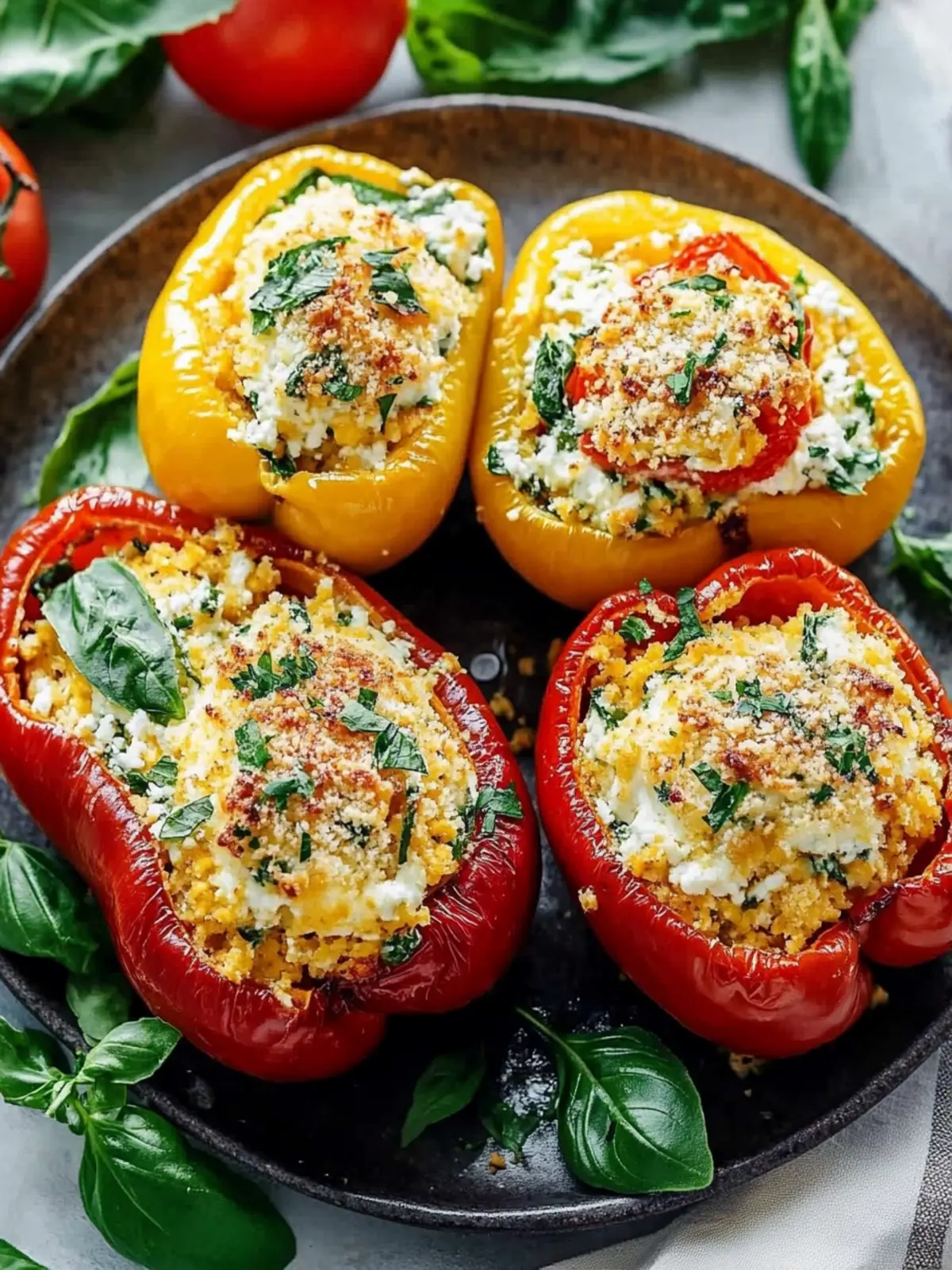 Tuscan Ricotta Stuffed Peppers: Flavorful, Easy Comfort Food 5 Tuscan Ricotta Stuffed Peppers
