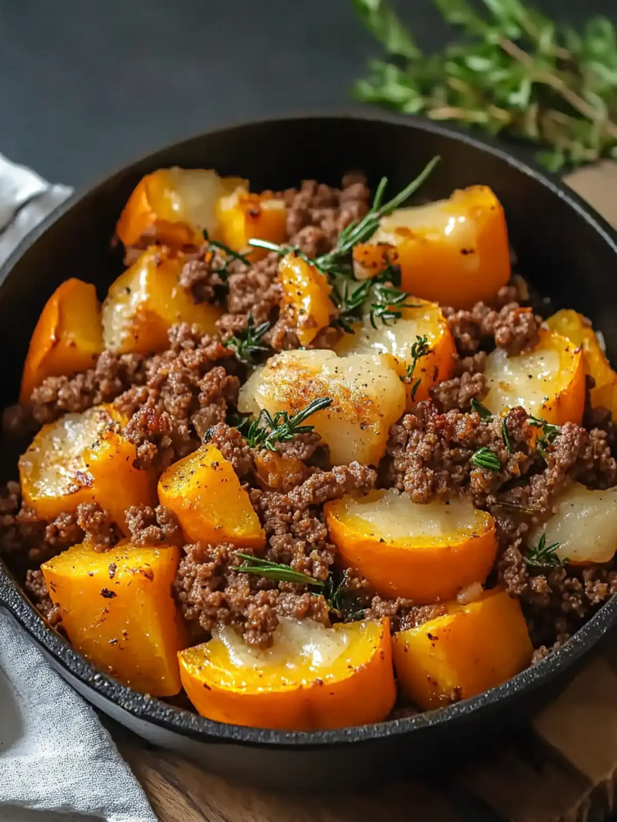 Homemade Roasted Butternut Squash with Ground Beef Bliss 5 Homemade Roasted Butternut Squash with Ground Beef