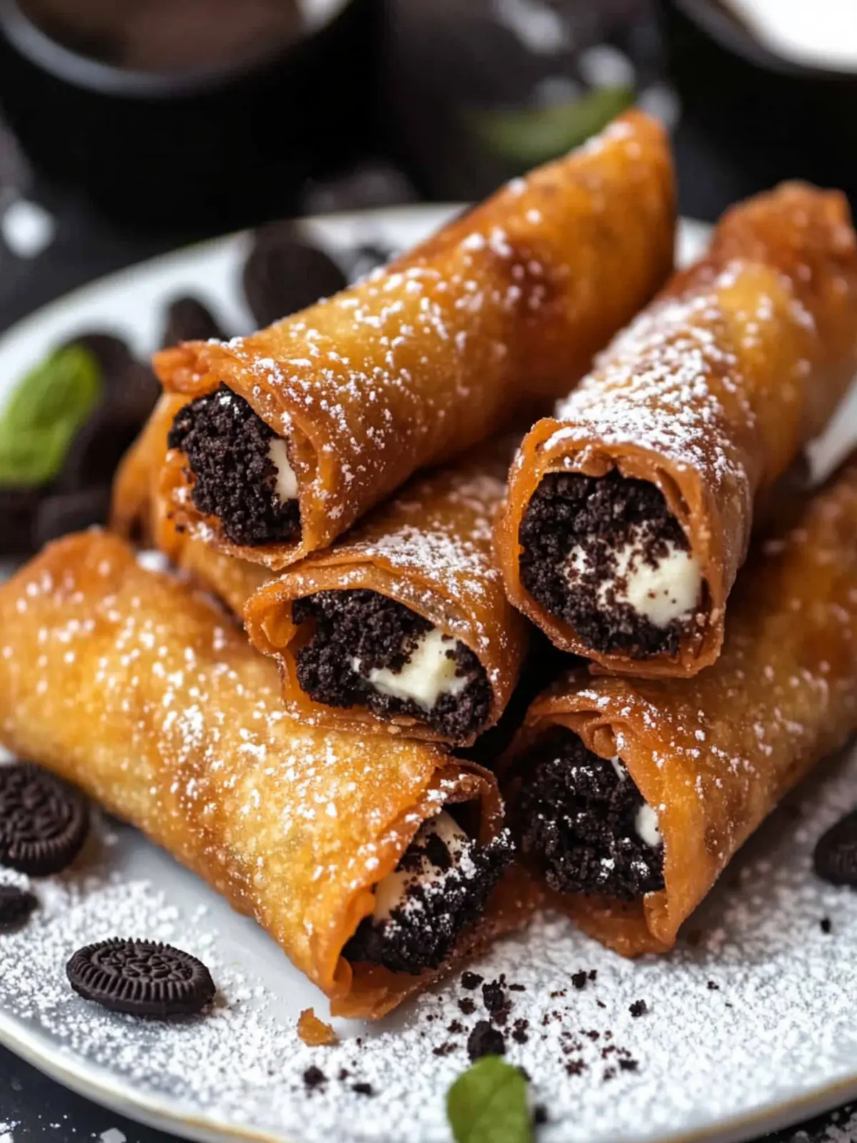 Decadent Oreo Egg Rolls: Easy Dessert Egg Rolls to Savor 2 Oreo Egg Rolls (Dessert Egg Rolls)