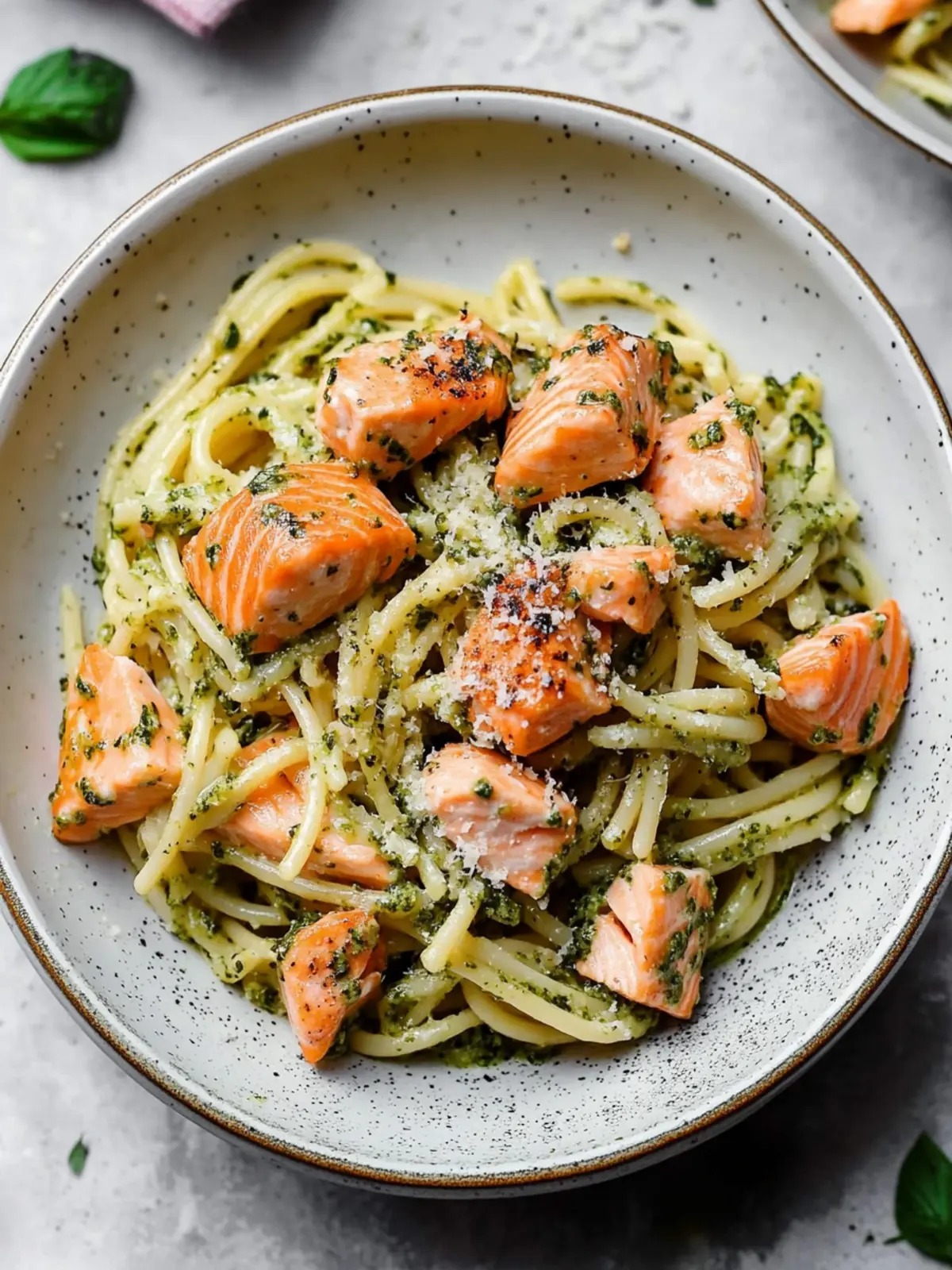 Savory Salmon Pesto Pasta: Your New Weeknight Delight 2 Salmon Pesto Pasta