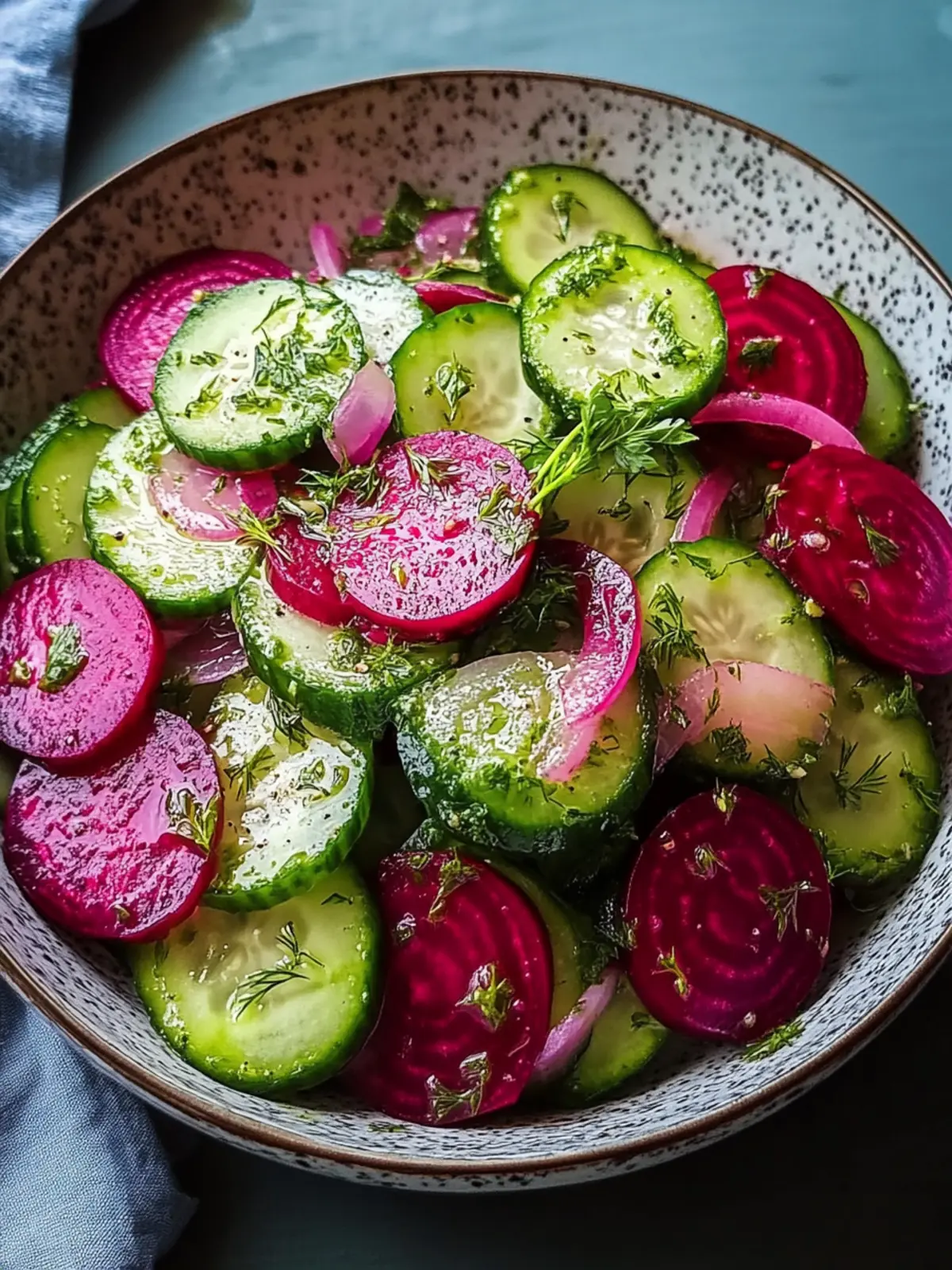 Revitalize Your Summer with Crisp Cucumber & Beetroot Salad 5 Crisp Cucumber & Beetroot Salad with Herb Dressing