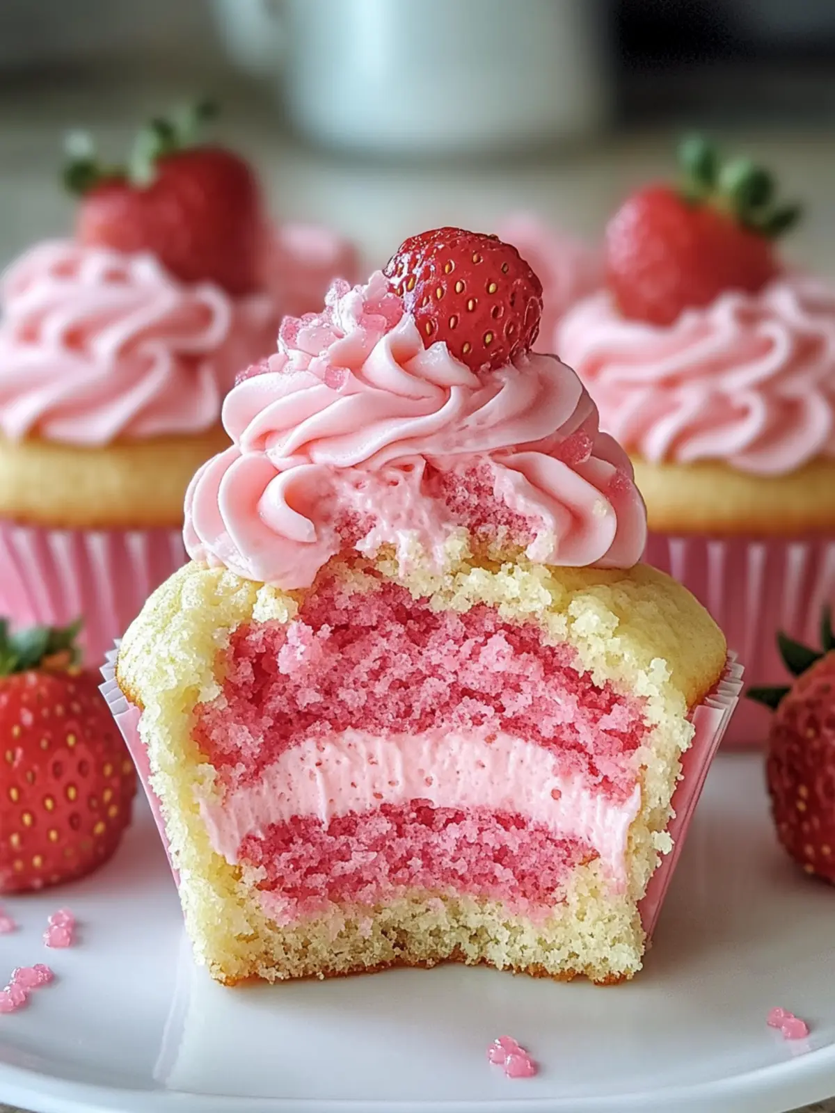 Strawberry Milkshake Cupcakes: Irresistibly Delicious & Customizable 5 Strawberry Milkshake Cupcakes
