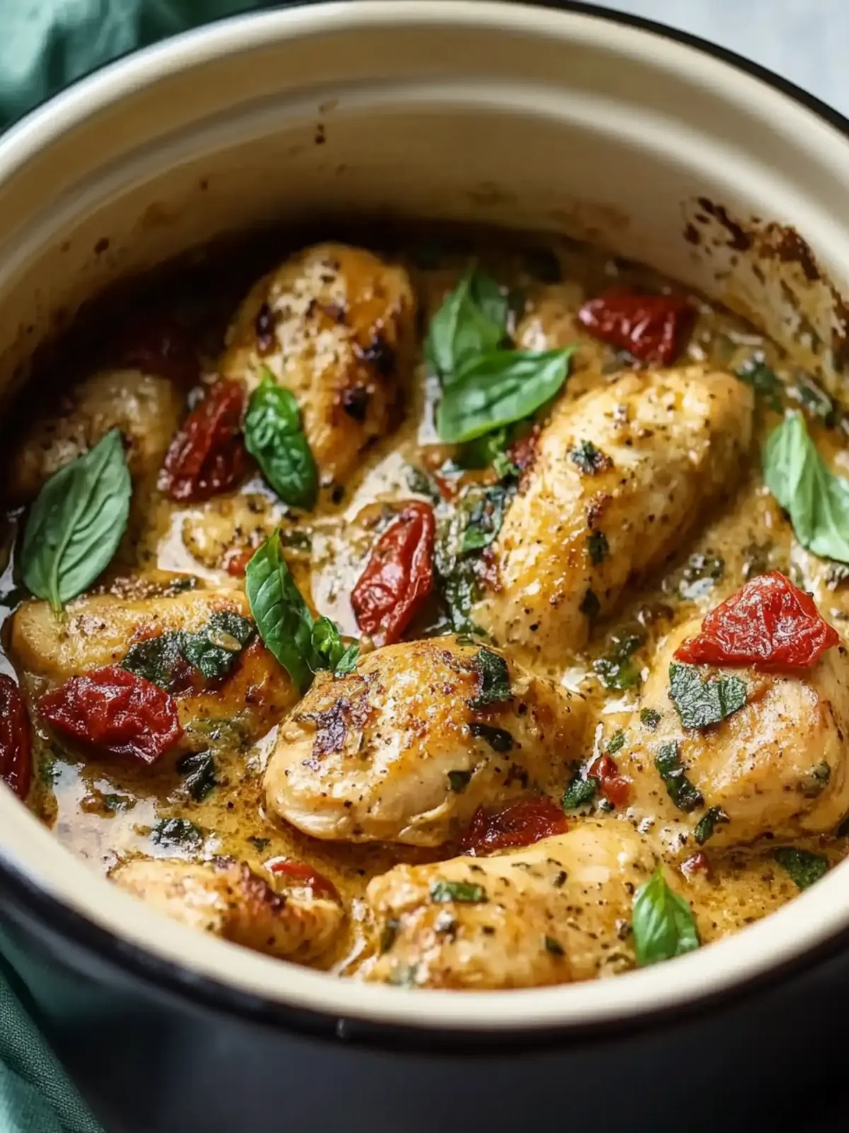 Savory Crockpot Tuscan Chicken That's Family-Approved 2 Crockpot Tuscan Chicken