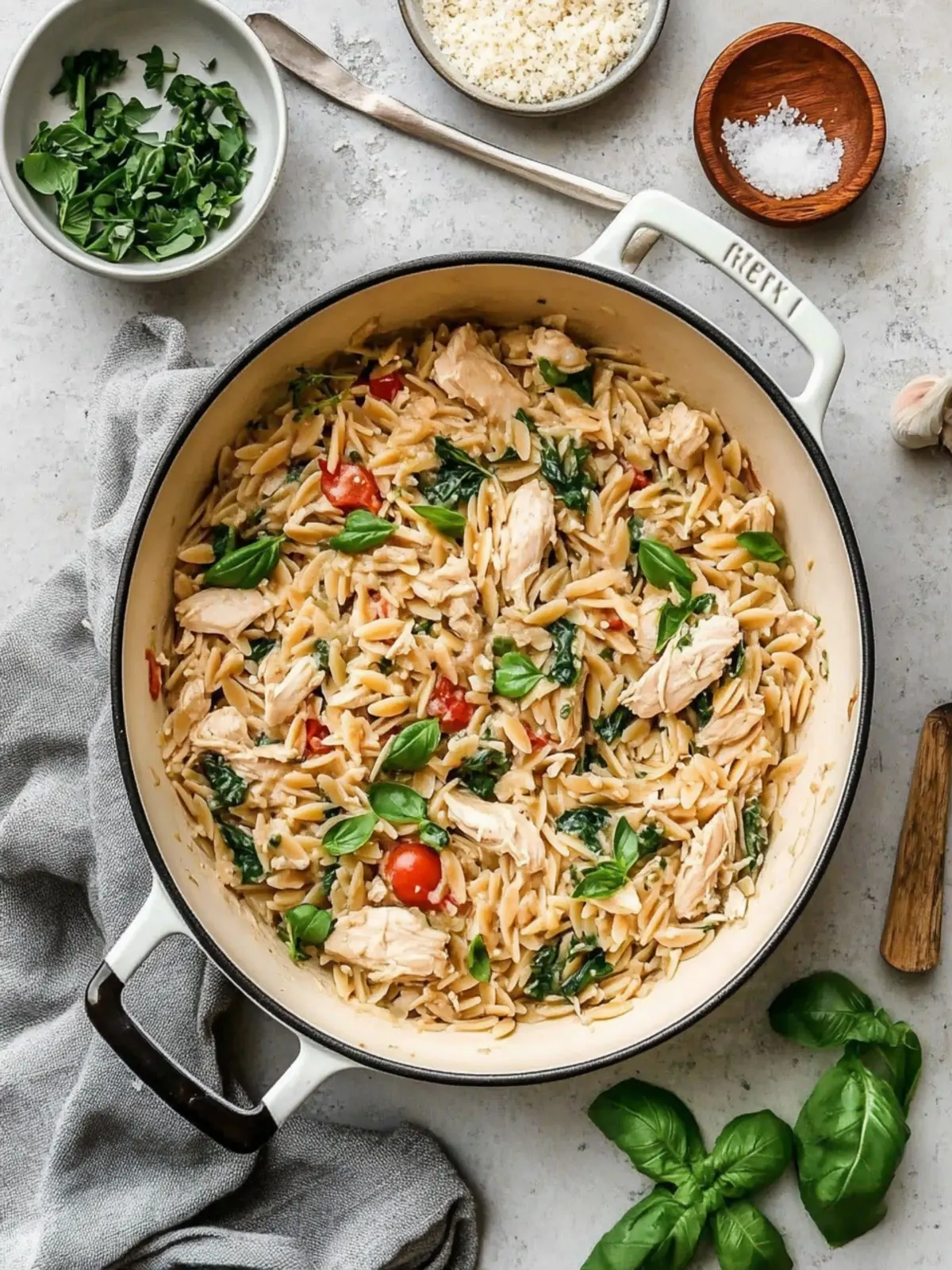 One Pot Chicken Orzo for Effortless Weeknight Comfort 3 One Pot Chicken Orzo