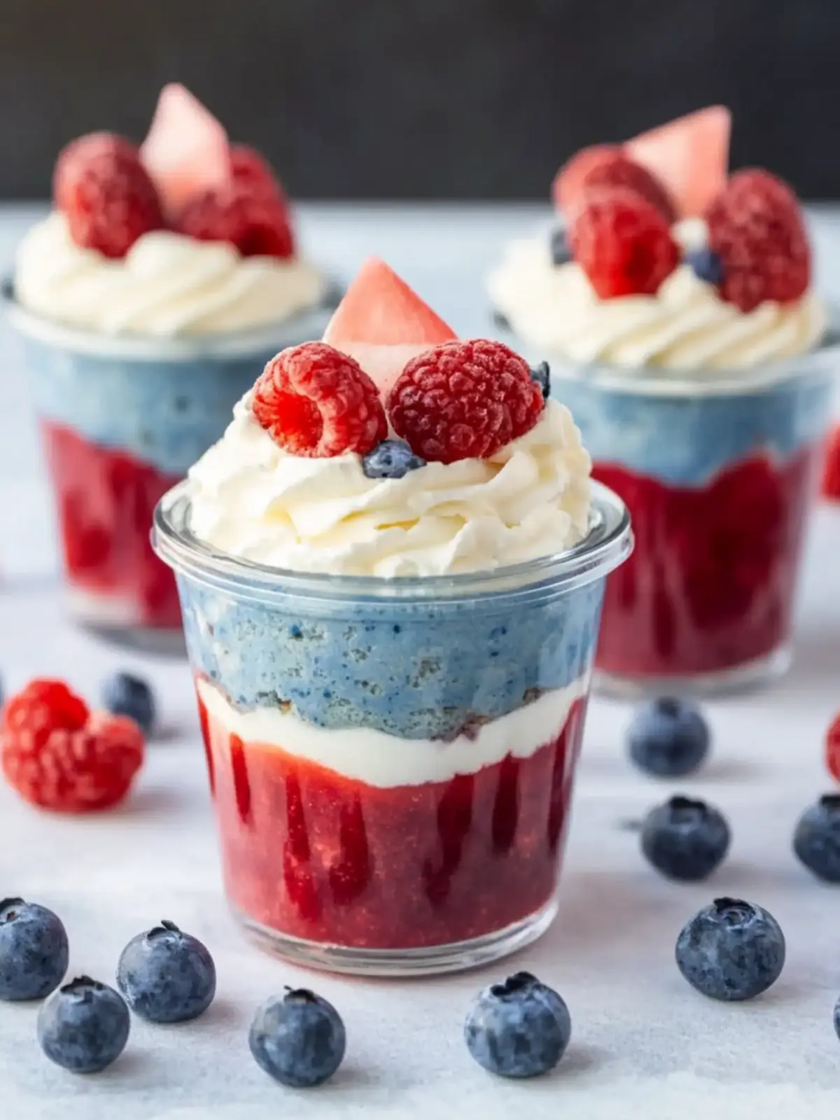 Mini No-Bake Red White and Blue Desserts That Wow Your Guests 3 Mini No-Bake Red White and Blue Desserts