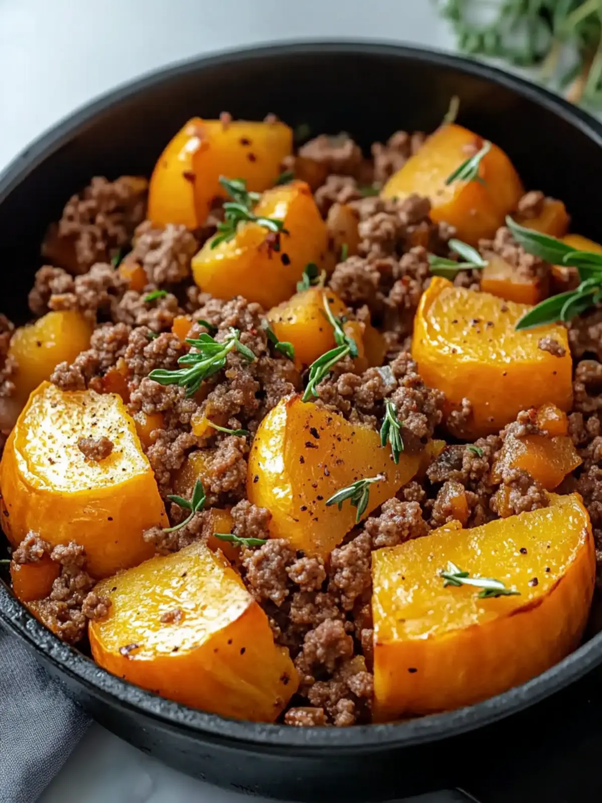 Homemade Roasted Butternut Squash with Ground Beef Bliss 3 Homemade Roasted Butternut Squash with Ground Beef