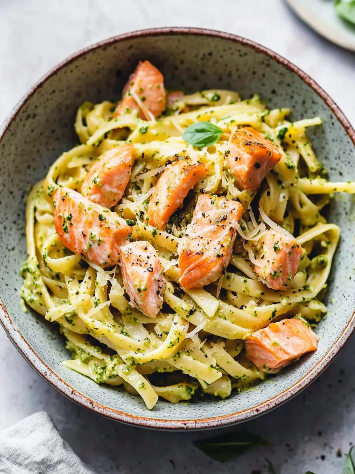 Delicious Salmon Pesto Pasta in 30 Minutes or Less 2 Salmon Pesto Pasta
