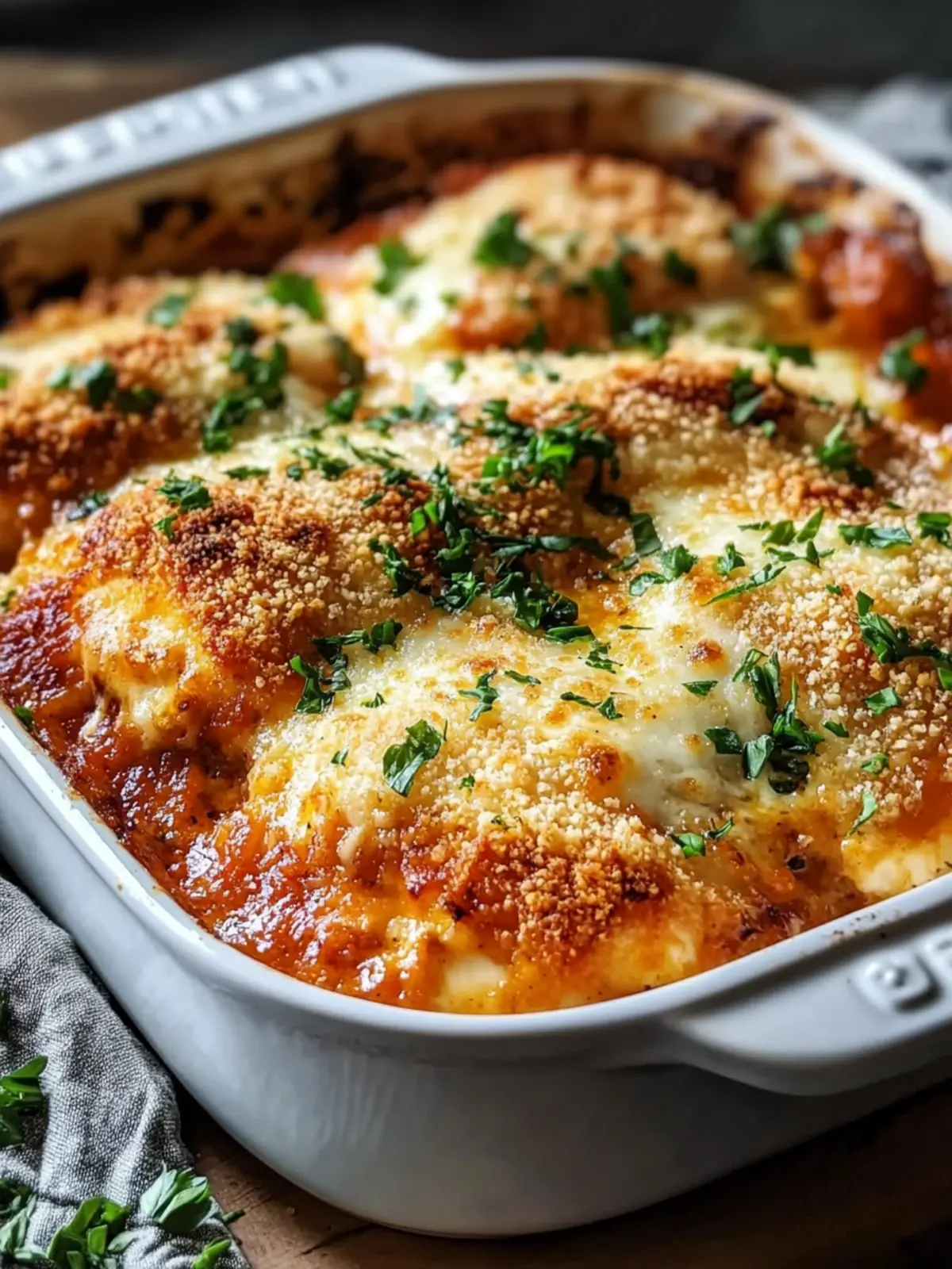 High Protein Chicken Parmesan Casserole for Easy Comfort Food 4 High Protein Chicken Parmesan Casserole