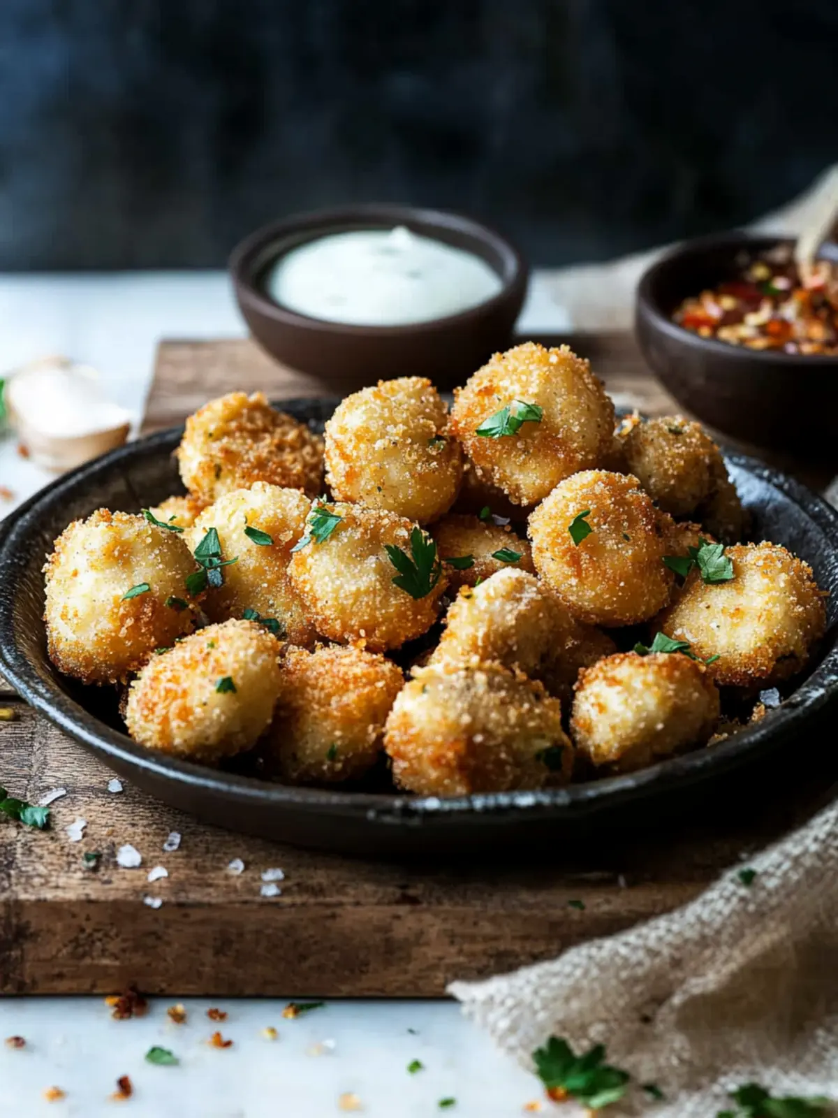 Crispy Breaded Garlic Mushrooms: Guilt-Free Snack Magic 5 Crispy Breaded Garlic Mushrooms