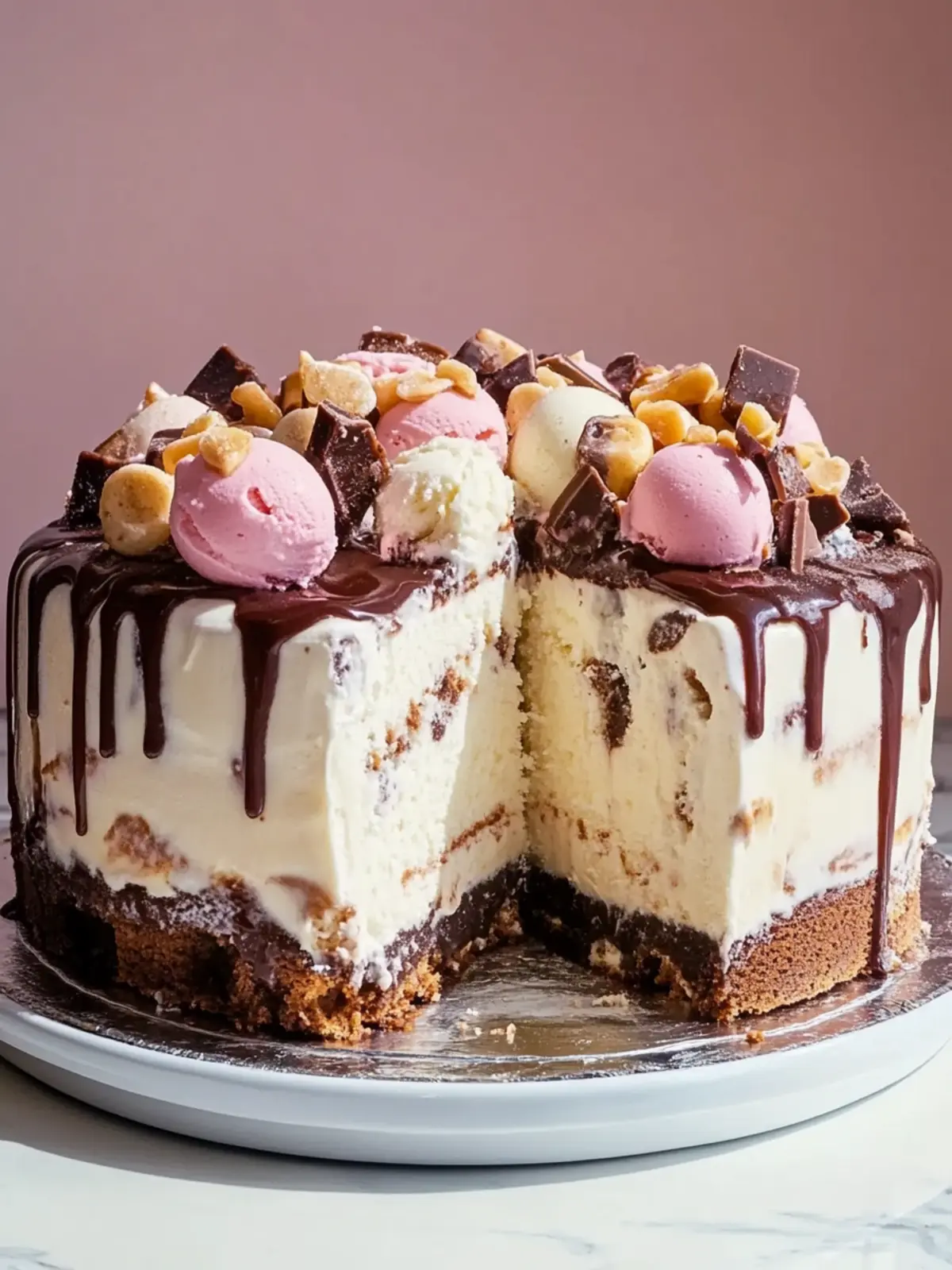Buster Bar Ice Cream Cake: A No-Bake Delight to Savor 3 Buster Bar Ice Cream Cake