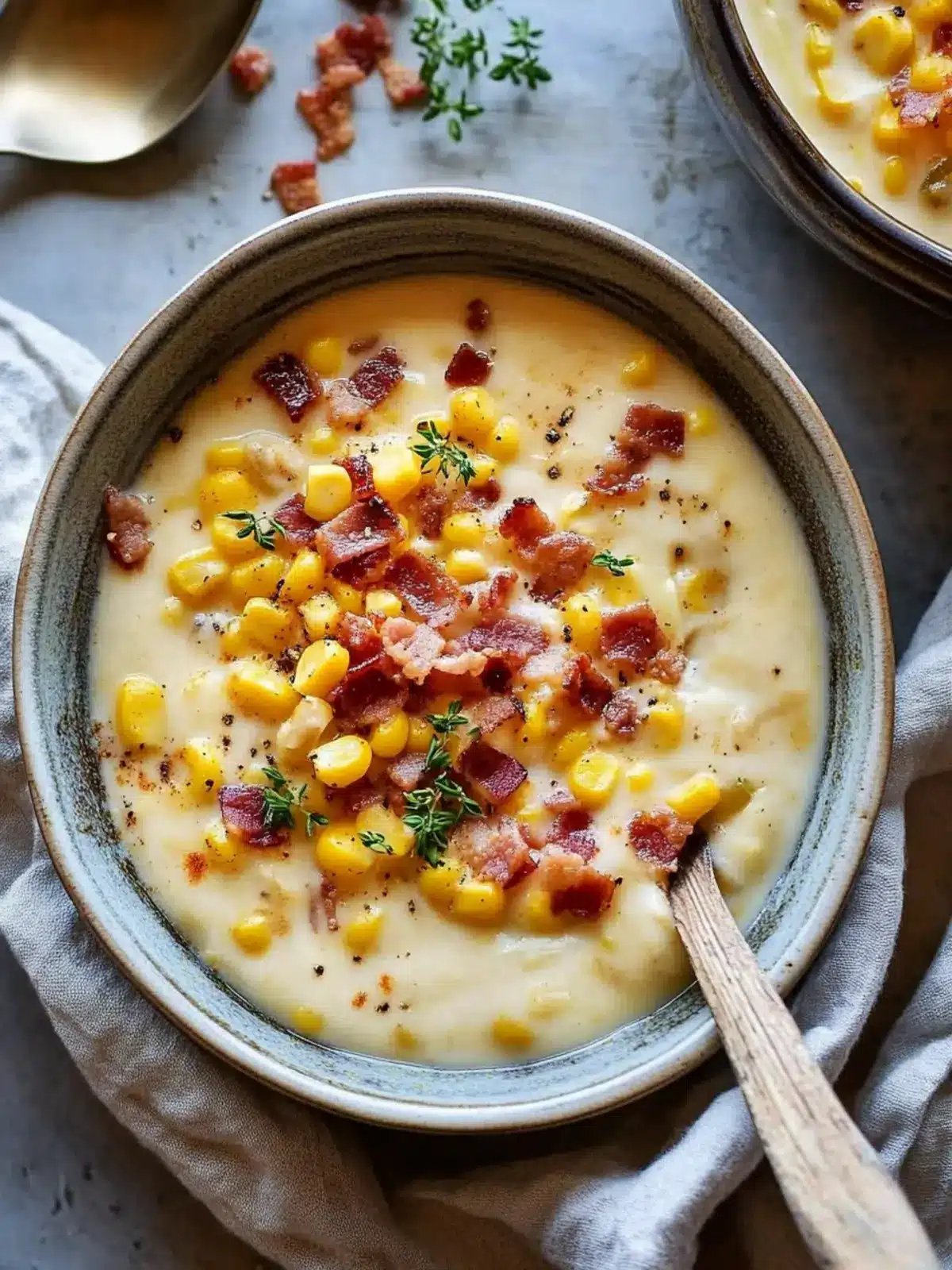 Bacon-Loaded Corn Chowder That's Comfort in Every Spoonful 3 Bacon-Loaded Corn Chowder