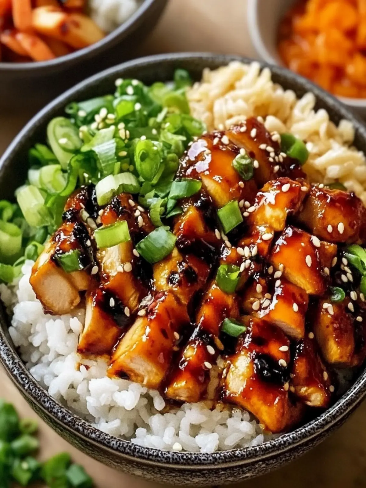 Savory Korean BBQ Chicken Bowls for Quick Dinner Bliss 4 Korean BBQ Chicken Bowls