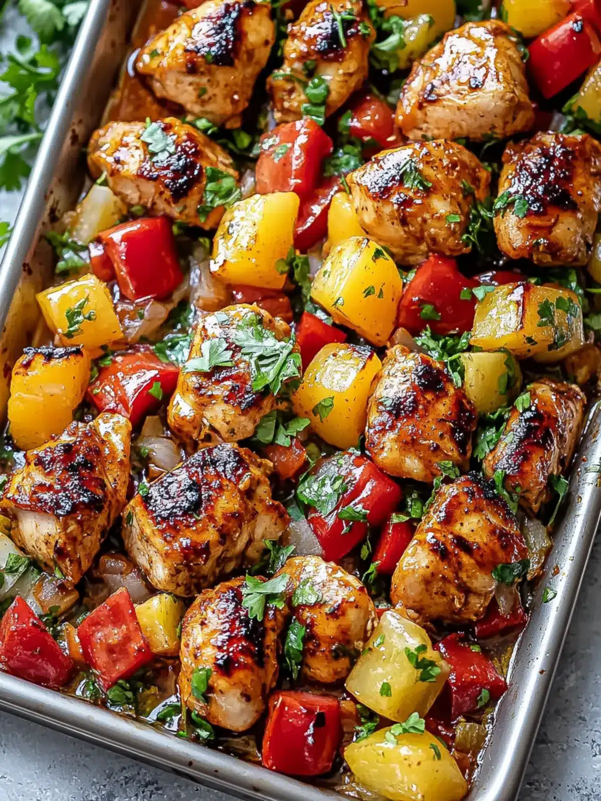 Delicious Hawaiian Chicken Sheet Pan Wonder for Easy Dinners 2 Delicious Hawaiian Chicken Sheet Pan Wonder