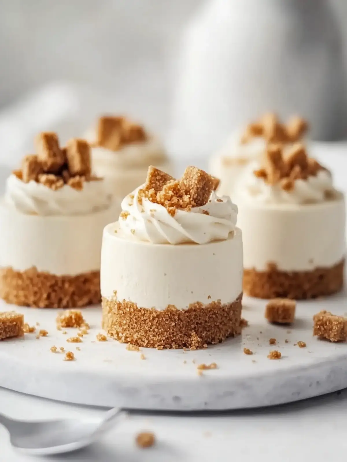 Decadent Mini Biscoff Cheesecakes to Wow Your Guests 3 Decadent Mini Biscoff Cheesecakes
