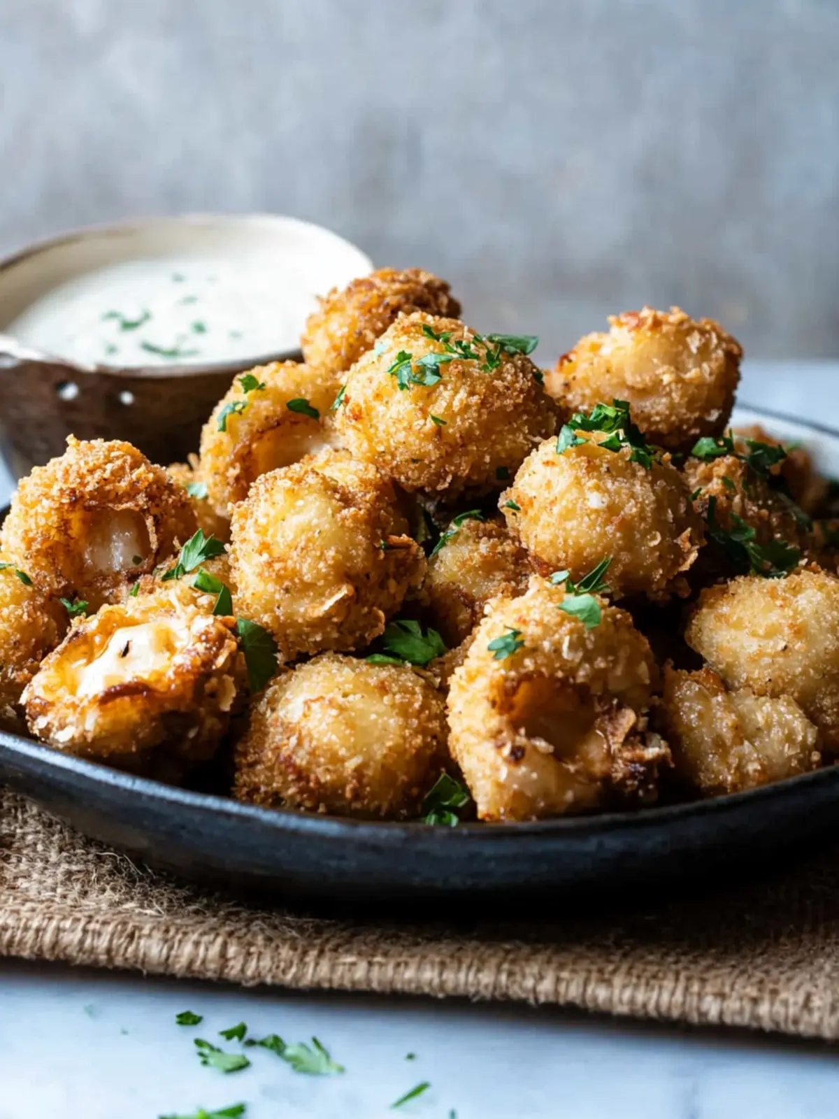 Crispy Breaded Garlic Mushrooms: Guilt-Free Snack Magic 3 Crispy Breaded Garlic Mushrooms