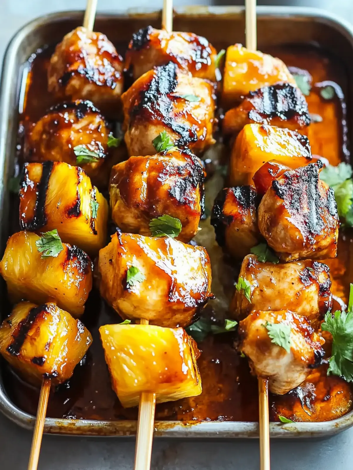 Juicy BBQ Pineapple Chicken Kabobs for Your Summer Grill Party 2 Juicy BBQ Pineapple Chicken Kabobs