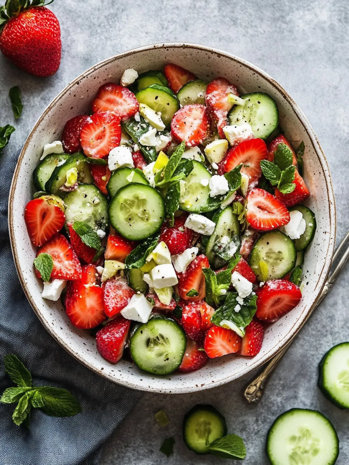 Strawberry Cucumber Salad: Refreshing Summer Delight in 20 Minutes 4 Strawberry Cucumber Salad