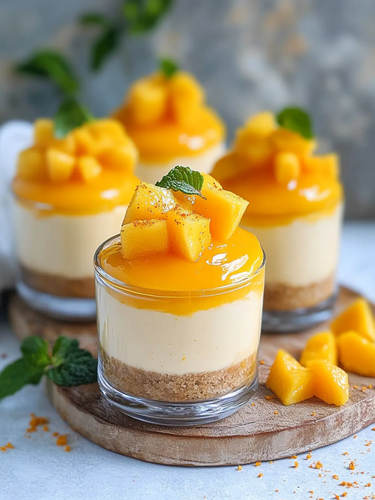 No Bake Mango Cheesecake Cups: Your New Favorite Summer Treat 2 No Bake Mango Cheesecake Cups