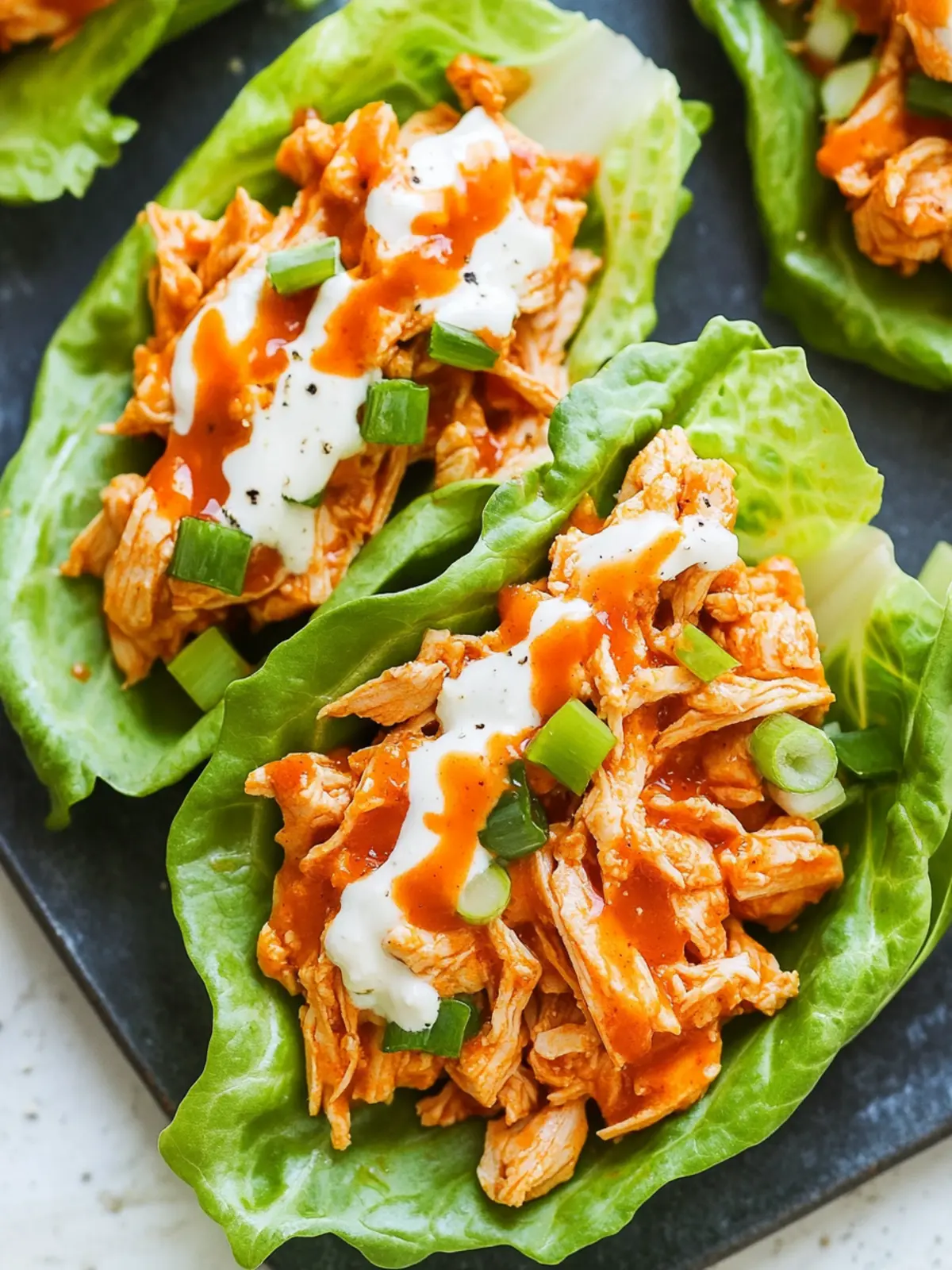 Buffalo Chicken Lettuce Wraps for a Guilt-Free Feast 2 Buffalo Chicken Lettuce Wraps