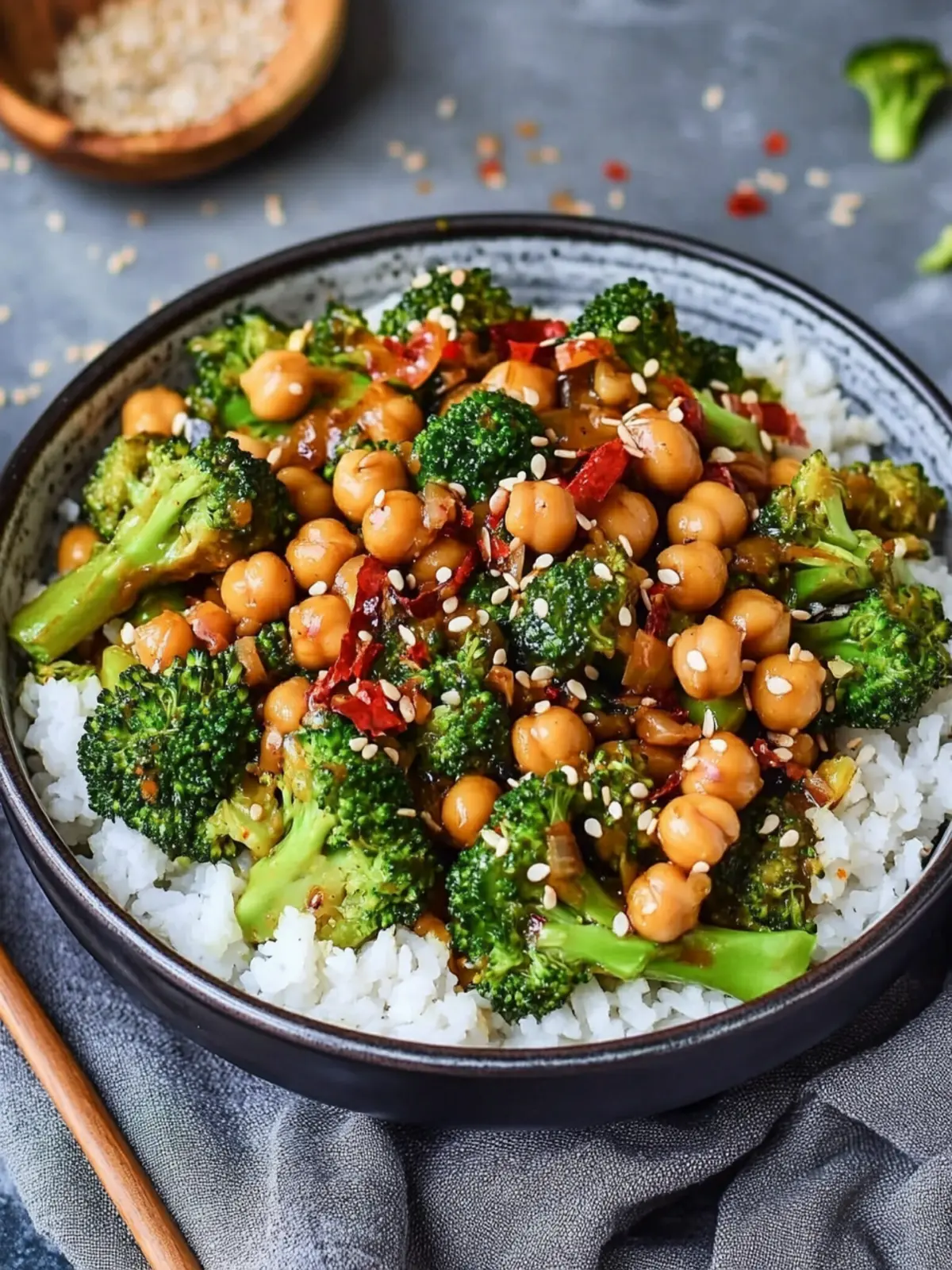 Garlic Broccoli Stir Fry with Chickpeas | A Flavorful Delight 2 Garlic Broccoli Stir Fry With Chickpeas | Flavorful Recipe