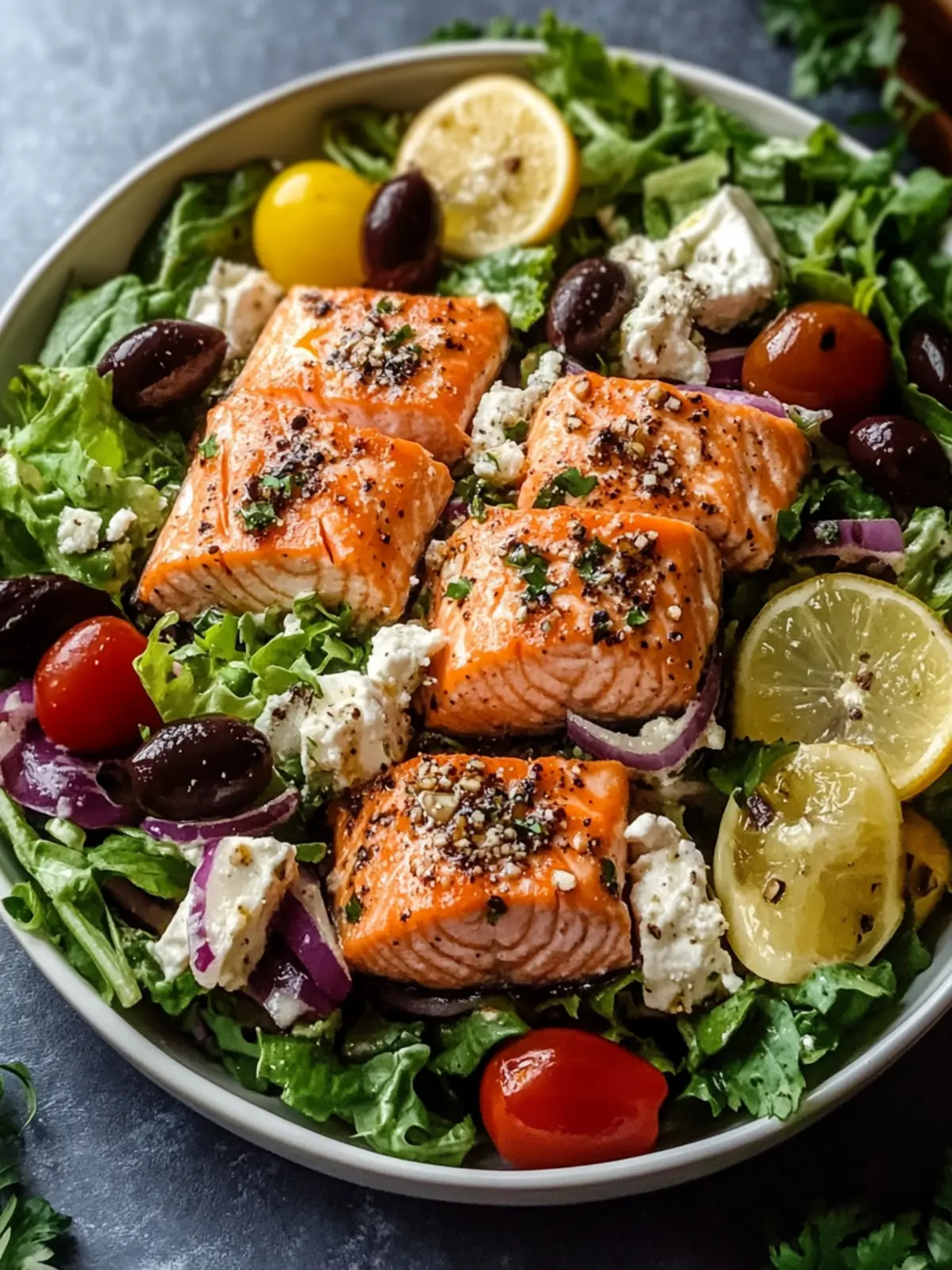 Refreshing Mediterranean Salmon Salad in Just 20 Minutes 3 Mediterranean Salmon Salad