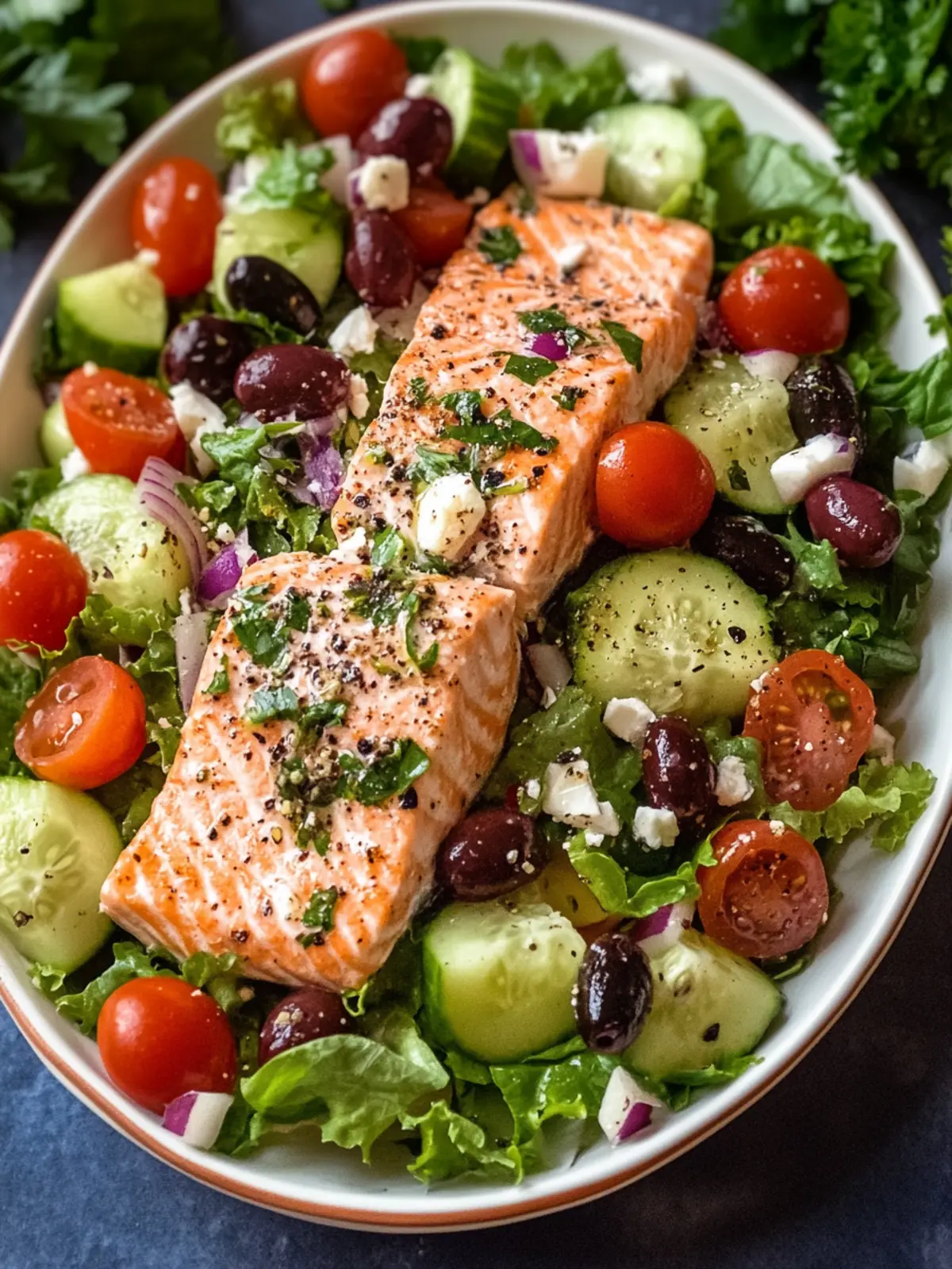 Refreshing Mediterranean Salmon Salad in Just 20 Minutes 4 Mediterranean Salmon Salad