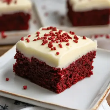 Ultimate Red Velvet Brownies with Cream Cheese Frosting Bliss 10 Red Velvet Brownies with Cream Cheese Frosting