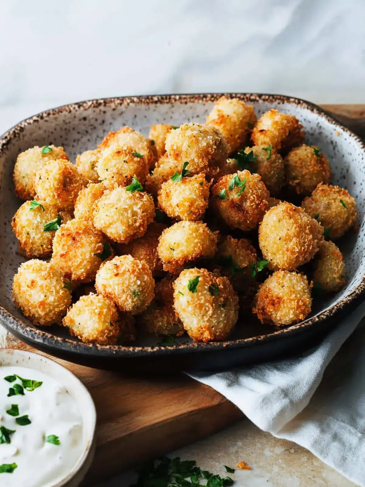 Crispy Breaded Garlic Mushrooms: Guilt-Free Snack Magic 2 Crispy Breaded Garlic Mushrooms