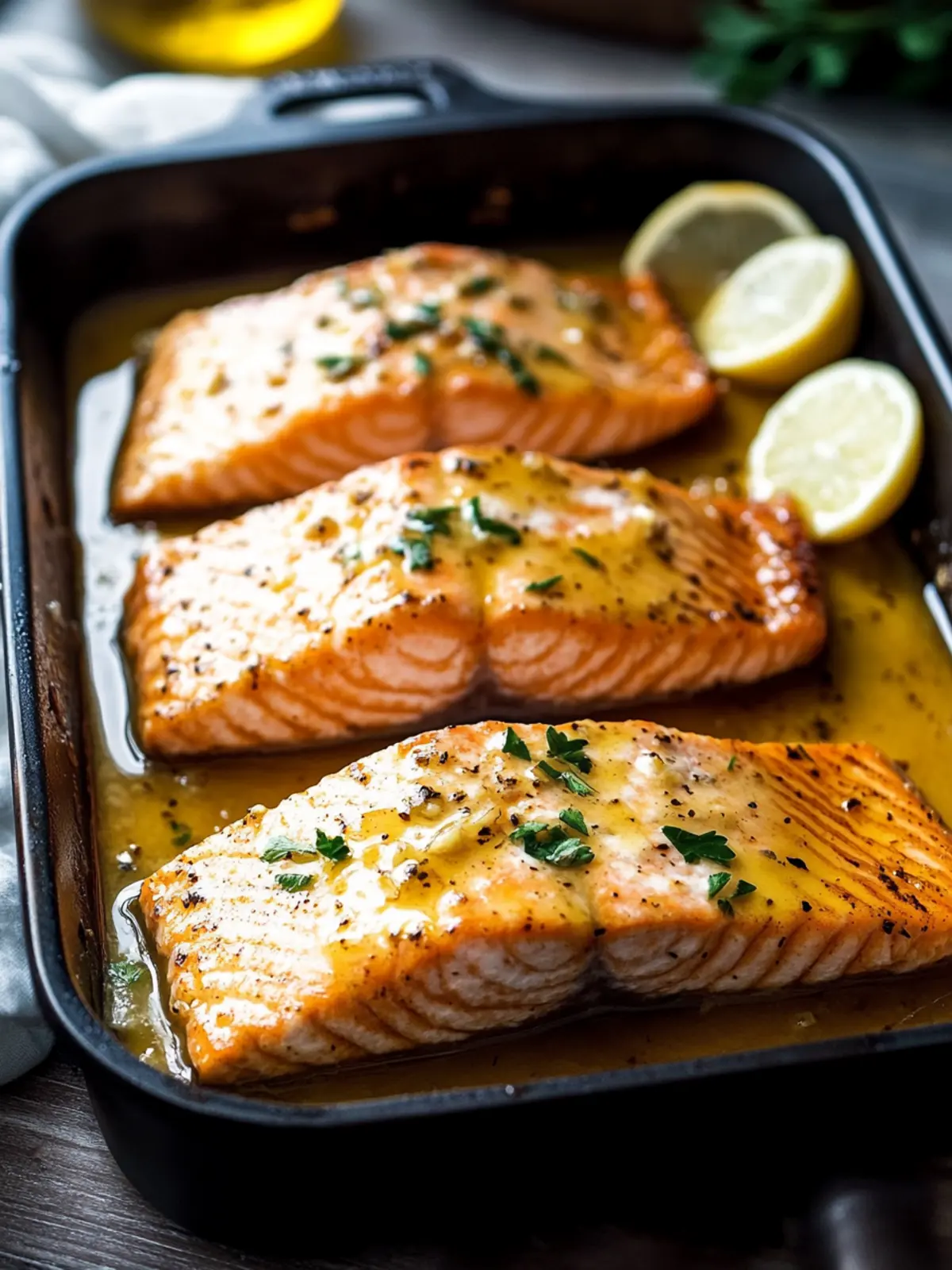 Savor Easy Honey Garlic Butter Baked Salmon in 25 Minutes 4 Easy Honey Garlic Butter Baked Salmon