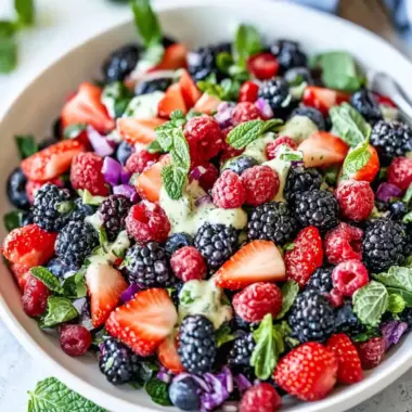 Superfood Berry Salad with Creamy Lemon Herb Delight 9 Superfood Berry Salad with Creamy Lemon Herb Dressing
