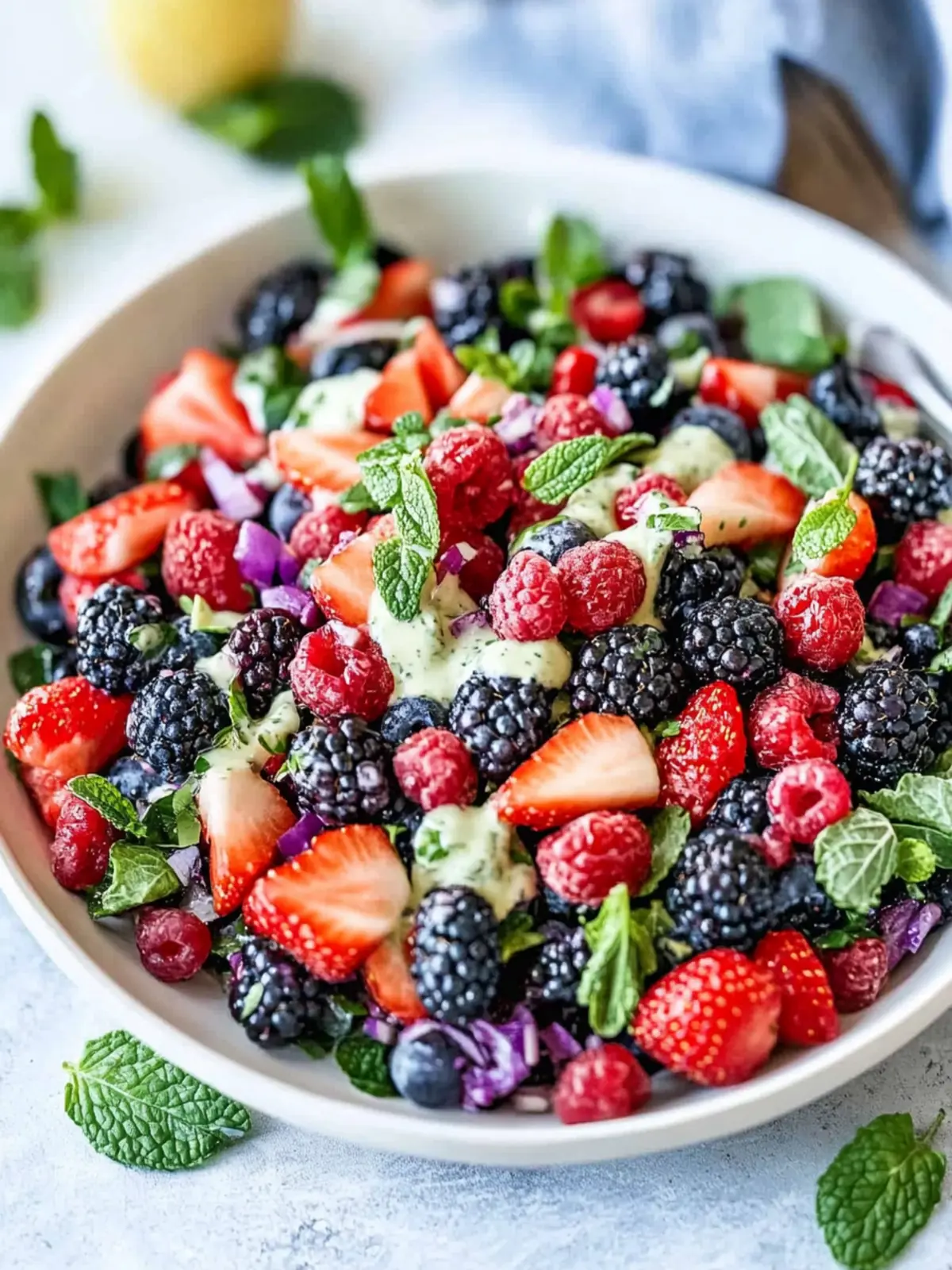 Superfood Berry Salad with Creamy Lemon Herb Delight 5 Superfood Berry Salad with Creamy Lemon Herb Dressing