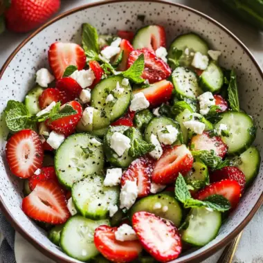 Strawberry Cucumber Salad: Refreshing Summer Delight in 20 Minutes 10 Strawberry Cucumber Salad