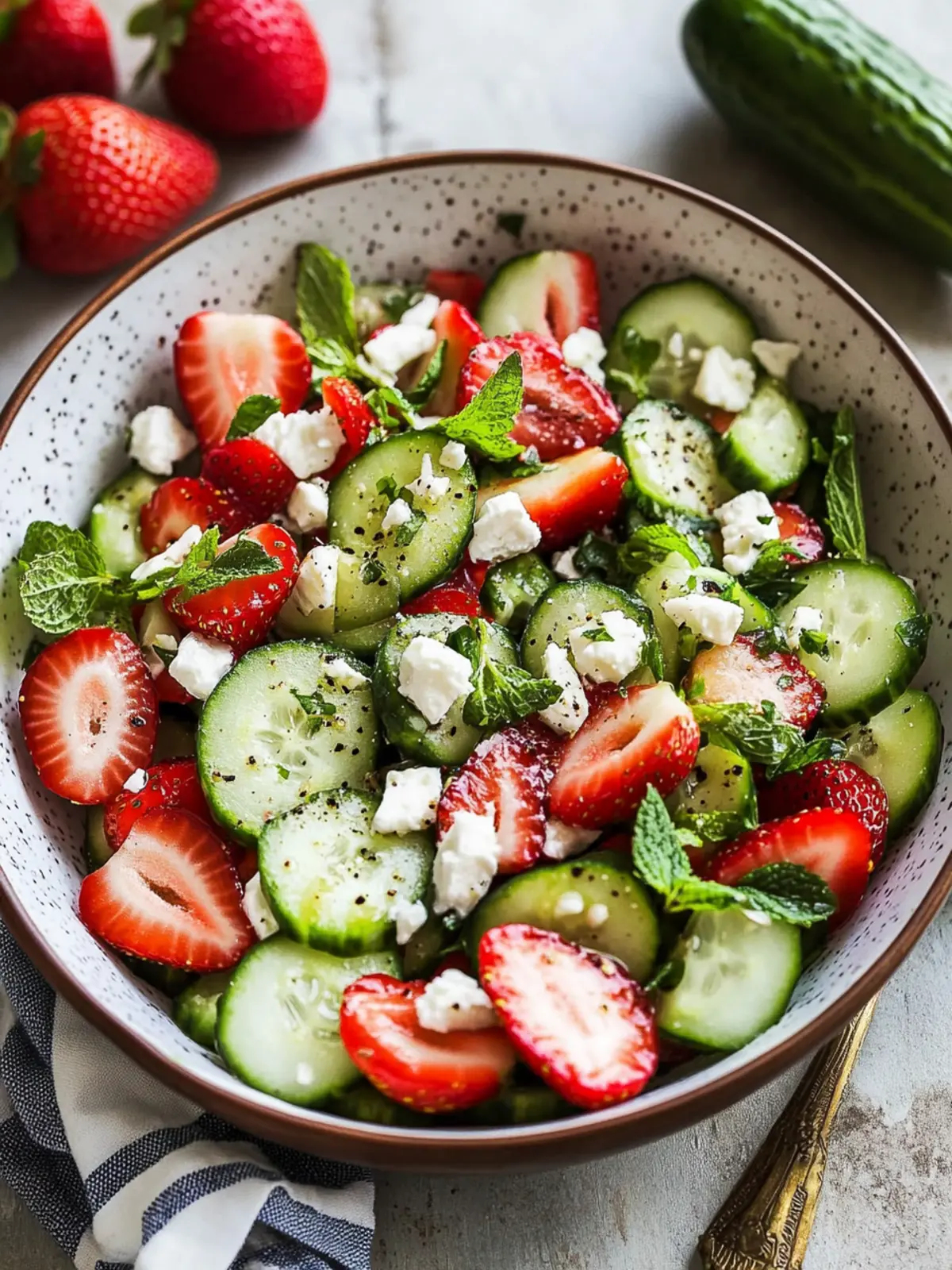 Strawberry Cucumber Salad: Refreshing Summer Delight in 20 Minutes 5 Strawberry Cucumber Salad