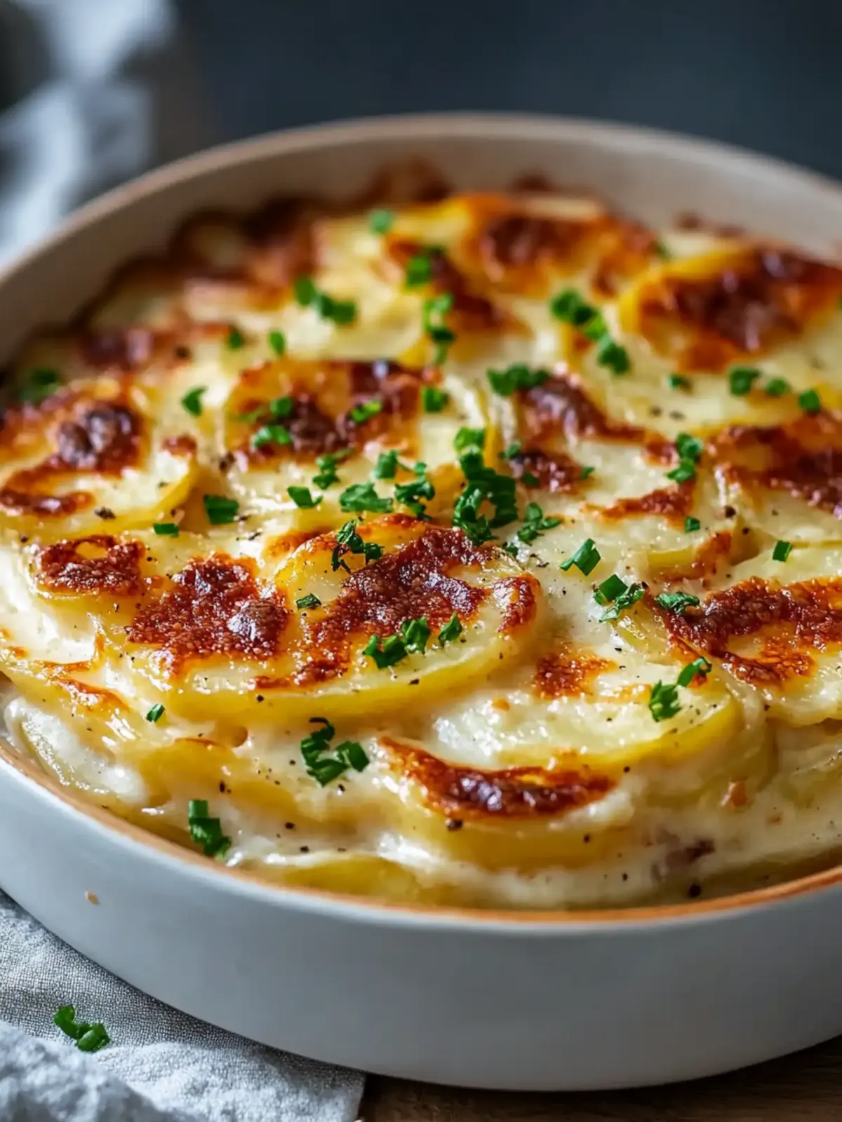 Loaded Scalloped Potatoes with Bacon for Ultimate Comfort Food 2 Loaded Scalloped Potatoes