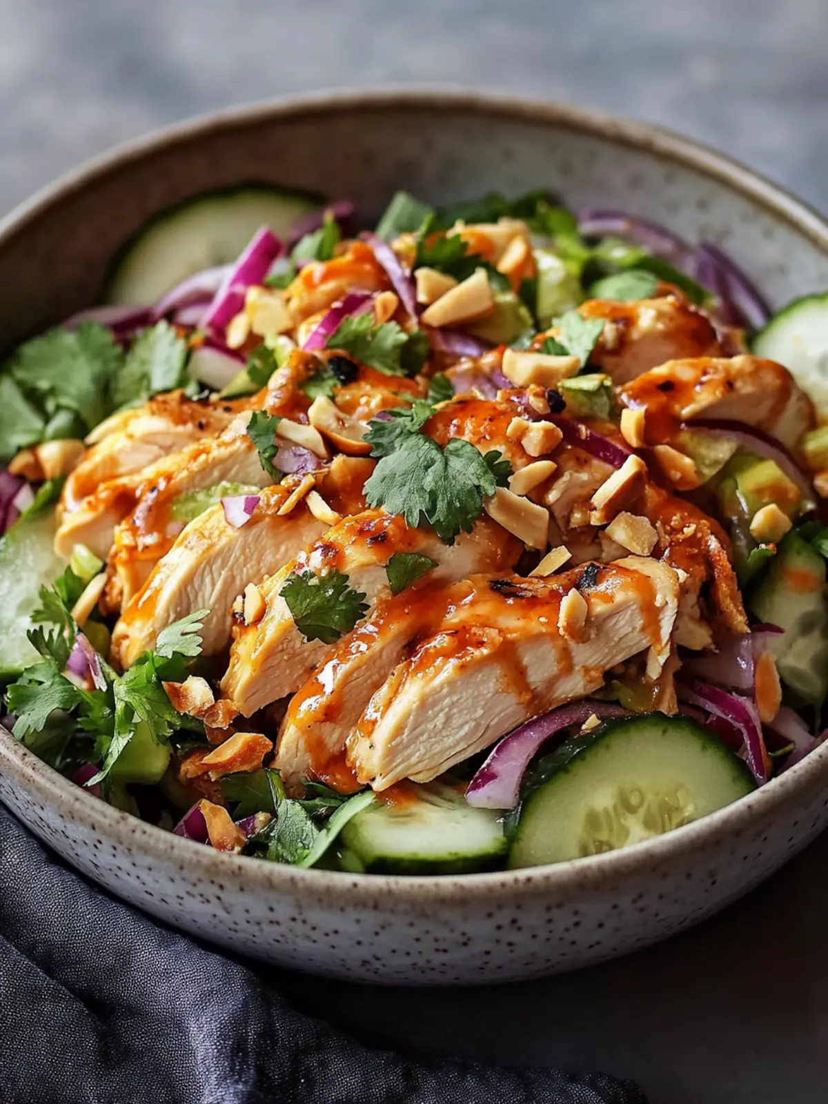 Bang Bang Chicken Salad: Quick, Zesty, and Protein-Packed! 2 Bang Bang Chicken Salad