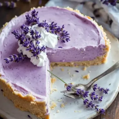 Creamy Lavender Cheesecake in Just 15 Minutes of Prep 9 Creamy Lavender Cheesecake (15 Minutes Prep)