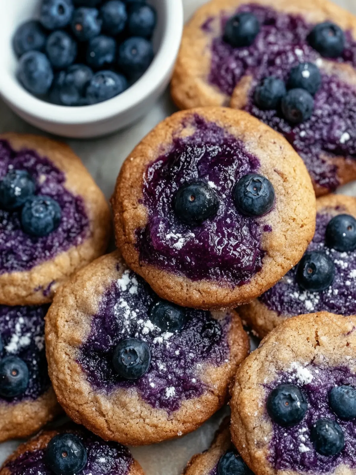 Blueberry Cookies with Homemade Jam for a Sweet Twist 2 Blueberry Cookies with Homemade Jam