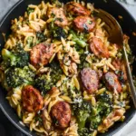 Savory Chicken Sausage, Broccoli, and Orzo Skillet in 30 Minutes 15 Chicken Sausage, Broccoli, and Orzo Skillet