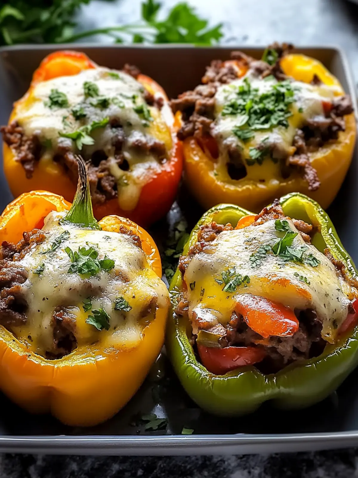 Delicious Philly Cheesesteak Stuffed Peppers Your Family Will Love 4 Philly Cheesesteak Stuffed Peppers