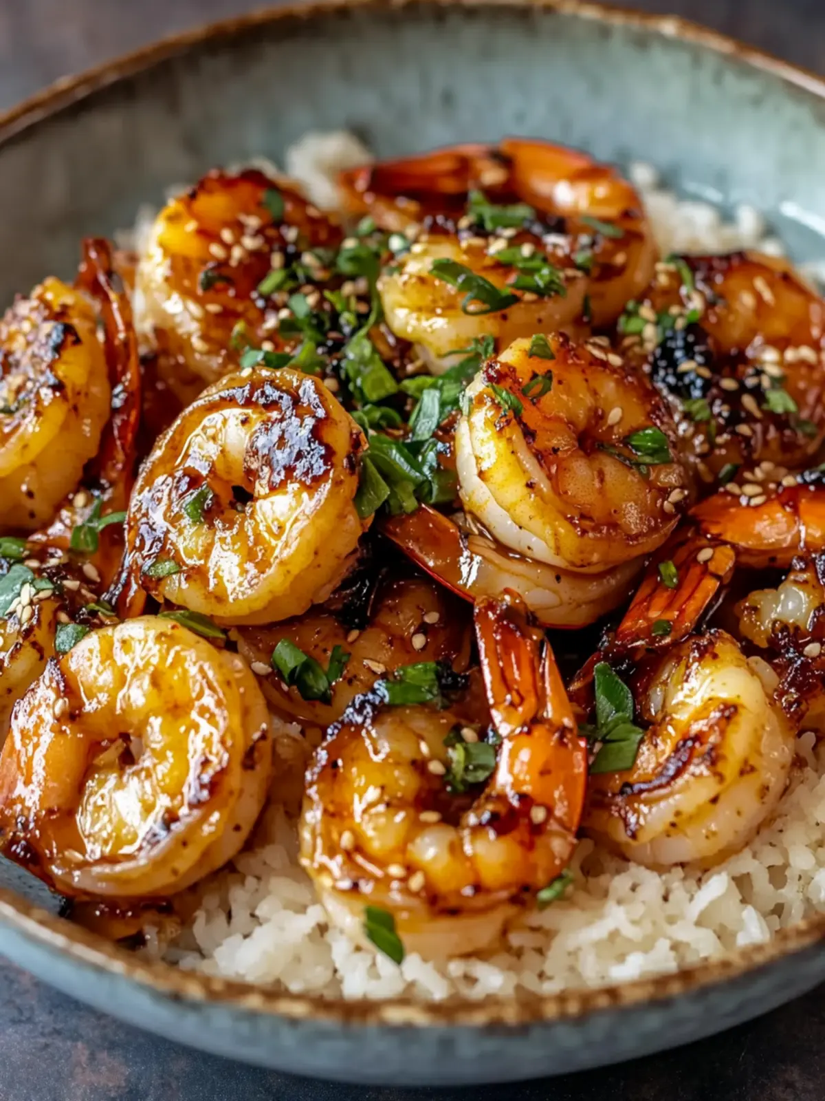 Savory Honey Garlic Shrimp with Charred Edges in 20 Minutes 3 Honey Garlic Shrimp with Glossy Sauce and Charred Edges