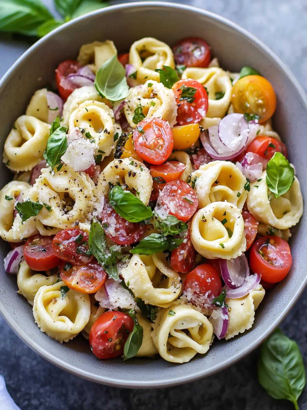 Mediterranean Tortellini Pasta Salad with Italian Dressing 5 Tortellini Pasta Salad (Italian Dressing)
