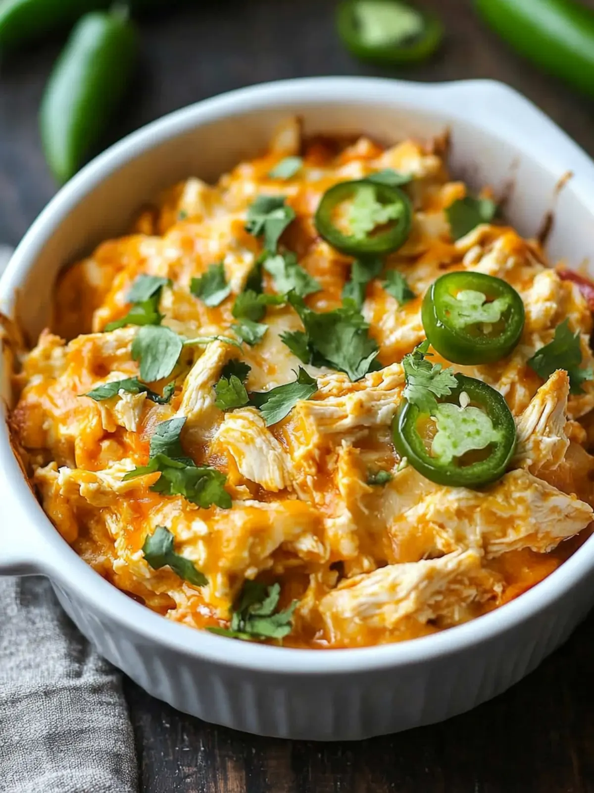 Spicy Jalapeño Buffalo Chicken Casserole for Cozy Nights 5 Jalapeño Buffalo Chicken Casserole