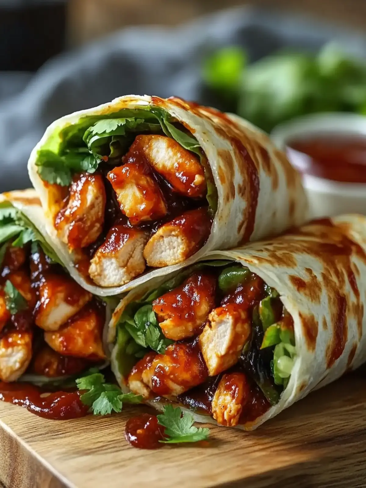 Irresistible Spicy Honey BBQ Chicken Wraps You’ll Love 2 Spicy Honey BBQ Chicken Wraps