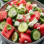 Refreshing Watermelon Cucumber Feta Salad for Summer Bliss 11 Watermelon Cucumber Feta Salad