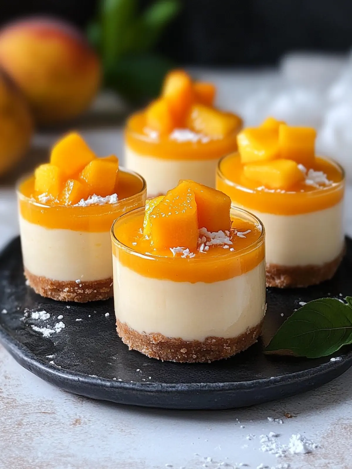 No Bake Mango Cheesecake Cups: Your New Favorite Summer Treat 5 No Bake Mango Cheesecake Cups