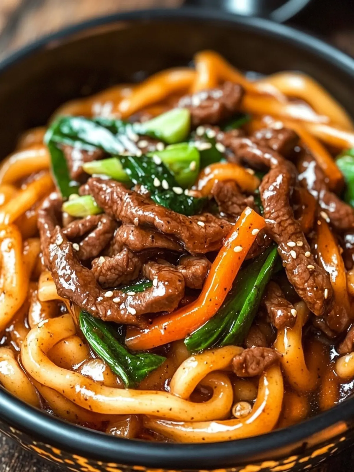 Savory Black Pepper Beef Udon Noodles Ready in 30 Minutes 2 Black Pepper Beef Udon Noodles