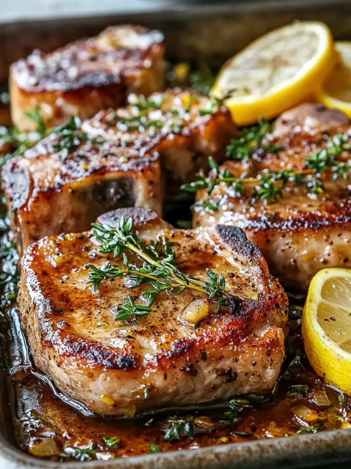 Sheet Pan Lemon Garlic Pork Chops for Effortless Flavor 4 Sheet Pan Lemon Garlic Pork Chops