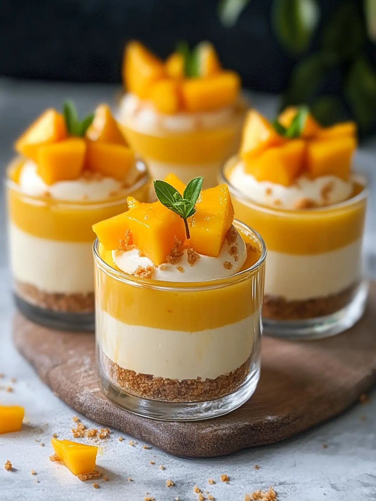 No Bake Mango Cheesecake Cups: Your New Favorite Summer Treat 4 No Bake Mango Cheesecake Cups