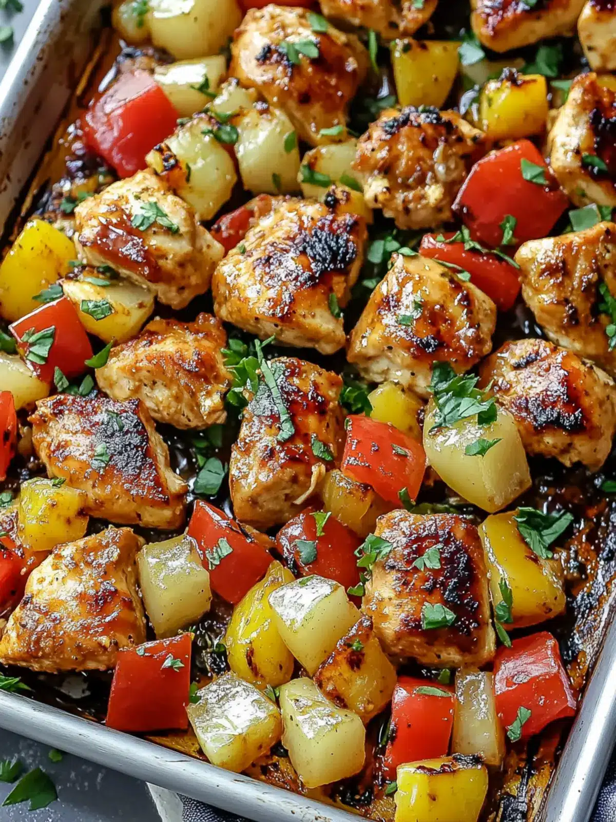 Delicious Hawaiian Chicken Sheet Pan Wonder for Easy Dinners 3 Delicious Hawaiian Chicken Sheet Pan Wonder
