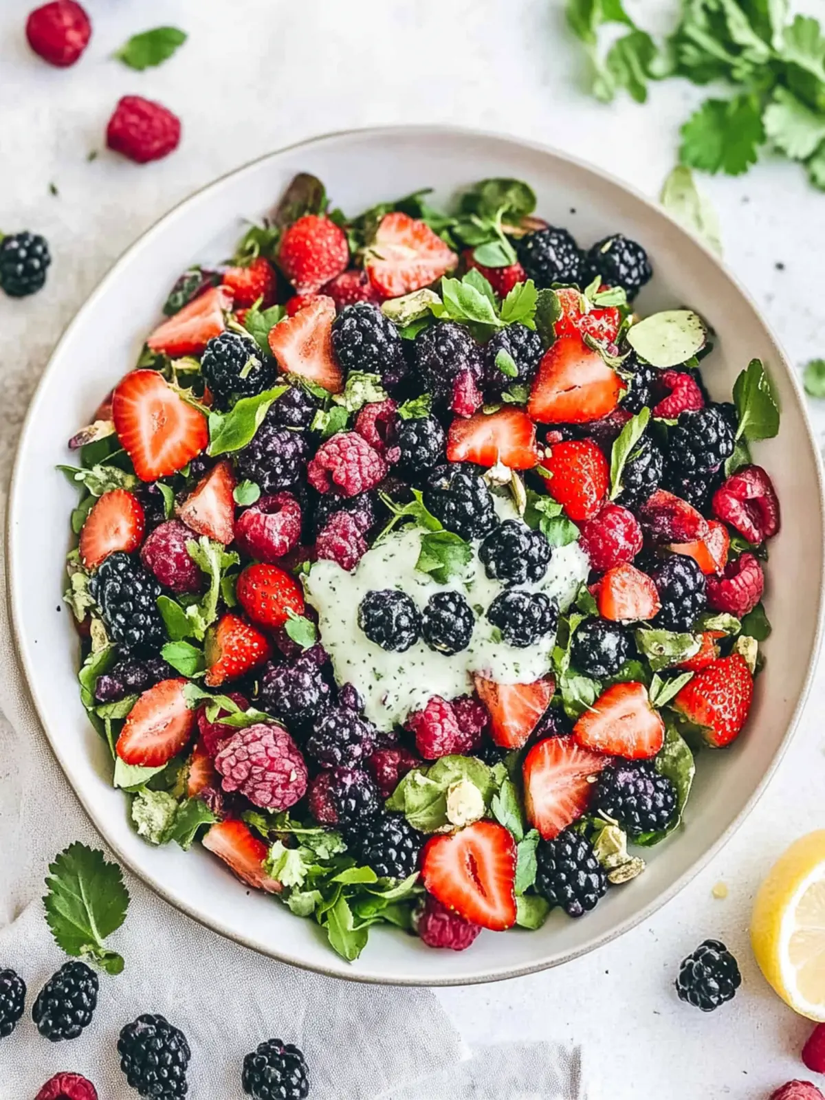 Superfood Berry Salad with Creamy Lemon Herb Delight 4 Superfood Berry Salad with Creamy Lemon Herb Dressing